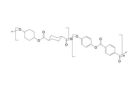 Poly(oxy-1,4-cyclohexyleneoxycarbonyl-e-1,4-cyclohexylenecarbonyl-beta-oxy-1,4-phenyleneoxyterephthaloyl)