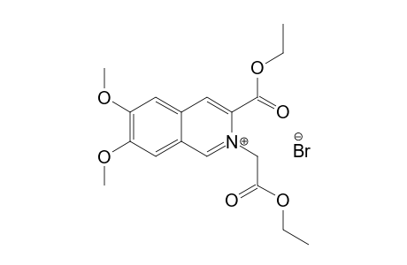 3-ETHOXYCARBONYL-2-ETHOXYCARBONYLMETHYL-6,7-DIMETHOXY-ISOQUINOLINIUM-BROMIDE