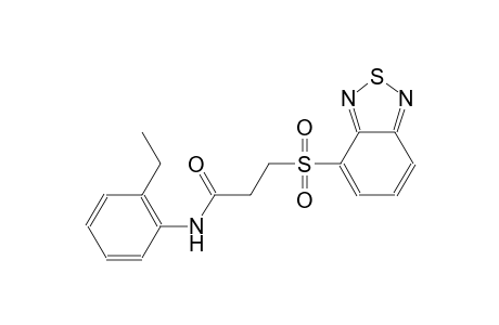 propanamide, 3-(2,1,3-benzothiadiazol-4-ylsulfonyl)-N-(2-ethylphenyl)-
