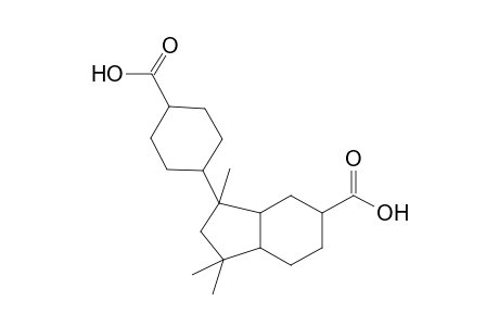 1H-indene-5-carboxylic acid, 3-(4-carboxycyclohexyl)octahydro-1,1,3-trimethyl-