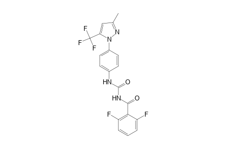 Urea, N-(2,6-difluorobenzoyl)-N'-[4-[3-methyl-5-(trifluoromethyl)-1H-pyrazol-1-yl]phenyl]-