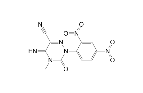 1,2,4-Triazine-6-carbonitrile, 2-(2,4-dinitrophenyl)-2,3,4,5-tetrahydro-5-imino-4-methyl-3-oxo-