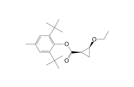 Cyclopropanecarboxylic acid, 2-ethoxy-, 2,6-bis(1,1-dimethylethyl)-4-methylphenyl ester, cis-