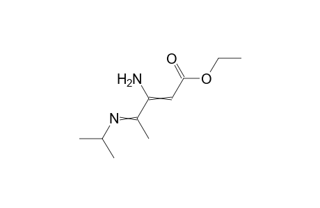 Ethyl 3-amino-4-(N-isopropylimino)-2-pentenoate