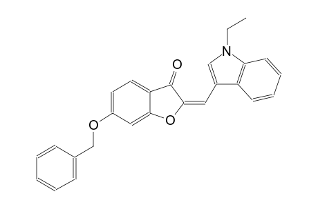 3(2H)-benzofuranone, 2-[(1-ethyl-1H-indol-3-yl)methylene]-6-(phenylmethoxy)-, (2E)-
