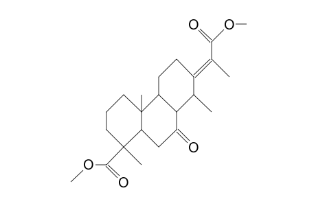 (E)-7-Oxo-(14aH)-cass-13(15)-ene-16,18-dioic acid, dimethyl ester