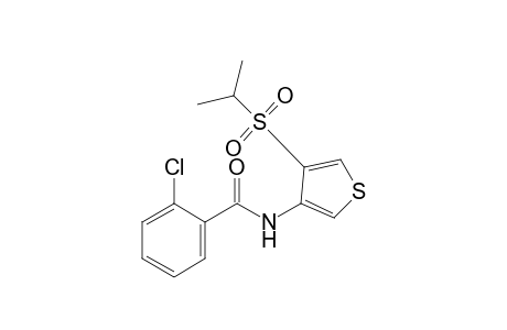 o-chloro-N-[4-(isopropylsulfonyl)-3-thienyl]benzamide