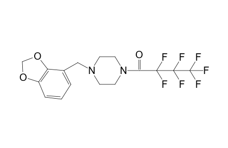 1-(4-(Benzo[D][1,3]dioxol-4-ylmethyl)piperazin-1-yl)-2,2,3,3,4,4,4-heptafluorobutan-1-one