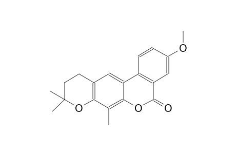 3-methoxy-7,9,9-trimethyl-10,11-dihydrobenzo[c]pyrano[3,2-g]chromen-5(9H)-one