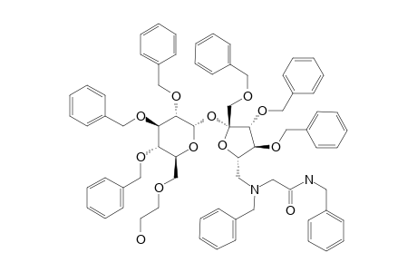 N-(2-BENZYLAMINO)-2-OXOETHYL)-N-BENZYL-6'-AMINO-6'-DEOXY-1',2,3,3',4,4'-HEXA-O-BENZYL-6-O-(2-HYDROXYETHYL)-SUCROSE