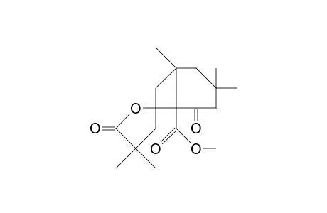 1,3,3,4',4'-Pentamethyl-5,5'-dioxo-bicyclo(4.2.1)nonane-7-spiro-2'-( tetrahydro-furan)-6-carboxylic acid, methyl ester