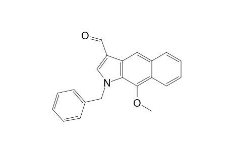1-benzyl-9-methoxy-benzo[f]indole-3-carbaldehyde