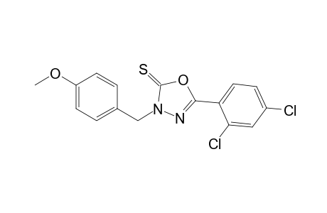 2-(2,4-dichlorophenyl)-4-(p-methoxybenzyl)-delta2-1,3,4-oxadiazoline-5-thione