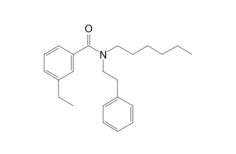 Benzamide, 3-ethyl-N-(2-phenylethyl)-N-hexyl-