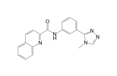 2-Quinolinecarboxamide, N-[3-(4-methyl-4H-1,2,4-triazol-3-yl)phenyl]-