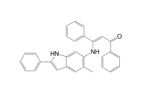 (Z)-3-(5-Methyl-2-phenyl-1H-indol-6-yl)amino-1,3-diphenylprop-2-en-1-one