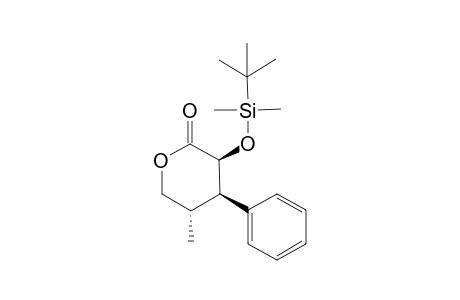 (2S,3R,4S)-2-(tert-Butyldimethylsilyloxy)-4-methyl-3-phenyl-.delta.-valerolactone