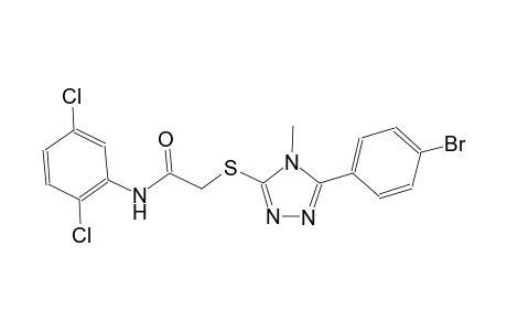 2-{[5-(4-bromophenyl)-4-methyl-4H-1,2,4-triazol-3-yl]sulfanyl}-N-(2,5-dichlorophenyl)acetamide