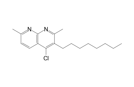 1,8-Naphthyridine, 4-chloro-2,7-dimethyl-3-octyl-