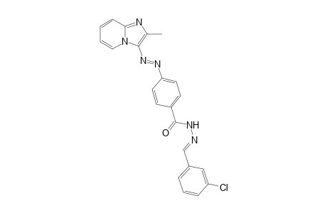4-[(2"-Methylimidazo[1,2-a]pyridine-3"-yl)azo]benzoic acid-(3'-chlorophenyl)-meth-(E)-ylidene-hydrazide