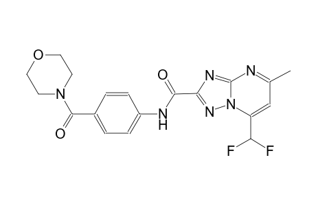 7-(difluoromethyl)-5-methyl-N-[4-(4-morpholinylcarbonyl)phenyl][1,2,4]triazolo[1,5-a]pyrimidine-2-carboxamide