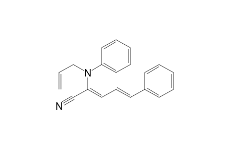 (2Z,4E)-2-(N-allylanilino)-5-phenyl-2,4-pentadienenitrile