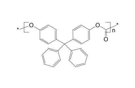 Poly(4,4'-dihydroxytetraphenylmethane carbonate)