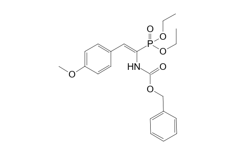 (E)-Benzyl 1-(diethoxyphosphoryl)-2-(4-methoxyphenyl)vinylcarbamate