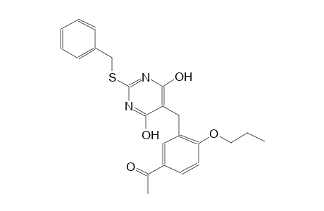 ethanone, 1-[3-[[4,6-dihydroxy-2-[(phenylmethyl)thio]-5-pyrimidinyl]methyl]-4-propoxyphenyl]-