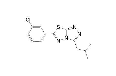 [1,2,4]triazolo[3,4-b][1,3,4]thiadiazole, 6-(3-chlorophenyl)-3-(2-methylpropyl)-