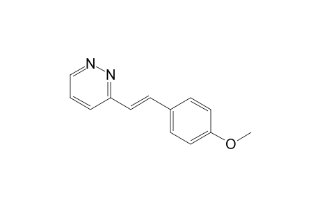 3-[(E)-2-(4-methoxyphenyl)ethenyl]pyridazine