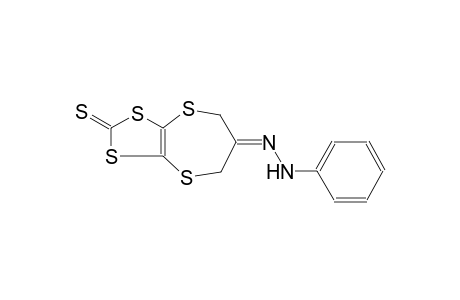 2-thioxo-5H-[1,3]dithiolo[4,5-b][1,4]dithiepin-6(7H)-one phenylhydrazone