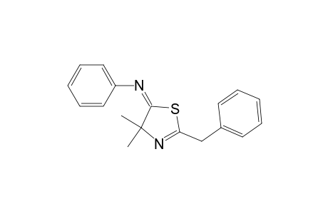 N-(4,5-Dihydro-2-benzyl-4,4-dimethyl-1,3-thiazol-5-ylidene)aniline