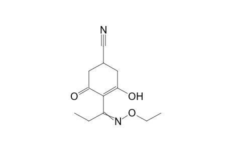 3-Cyclohexene-1-carbonitrile, 4-[1-(ethoxyimino)propyl]-3-hydroxy-5-oxo-