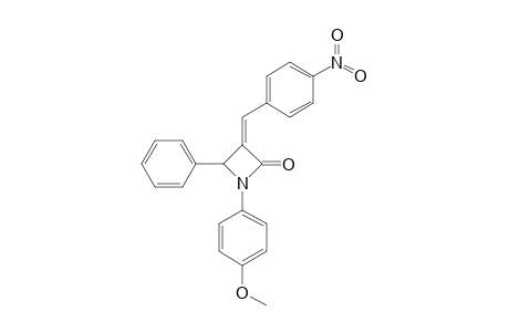 (Z)-1-(4-METHOXYPHENYL)-3-(4-NITROBENZYLIDENE)-4-PHENYLAZETIDIN-2-ONE