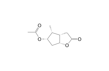 5-Acetoxy-4-methylhexahydro-2H-cyclopenta[b]furan-2-one