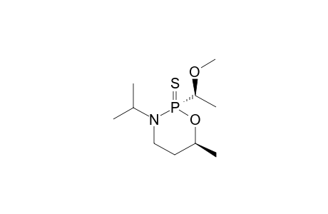 (S)-(2u,6l,1'u)-6-Methyl-2-(1'-methoxyethyl)-3-(1-methylethyl)-1,3,2-oxazaphosphorinane-2-sulfide
