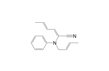 (2Z,4E)-2-(N-crotylanilino)-2,4-hexadienenitrile