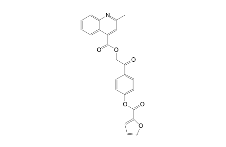 2-[4-(2-furoyloxy)phenyl]-2-oxoethyl 2-methyl-4-quinolinecarboxylate