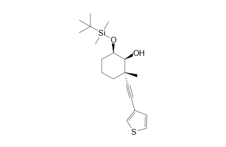 6-((tert-Butyldimethylsilyl)oxy)-2-methyl-2-(thiophen-3-ylethynyl)cyclohexanol