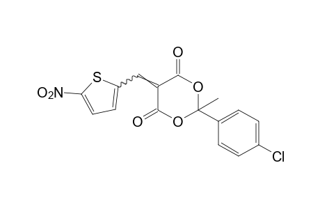 2-(p-chlorophenyl)-2-methyl-5-(5-nitro-2-thenylidene)-m-dioxane-4,6-dione