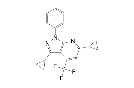 3,6-dicyclopropyl-1-phenyl-4-(trifluoromethyl)-1H-pyrazolo[3,4-b]pyridine