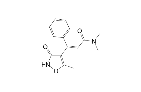(E)-N,N-Dimethyl-3-(5-methyl-3-oxo-2,3-dihydro-isoxazol-4-yl)-3-phenyl-acrylamide