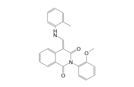 1,3(2H,4H)-isoquinolinedione, 2-(2-methoxyphenyl)-4-[[(2-methylphenyl)amino]methylene]-, (4E)-