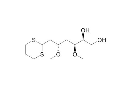 2,4-Dideoxy-3,5-di-O-methyl-L-xylo-heptose trimethylene dithioacetal