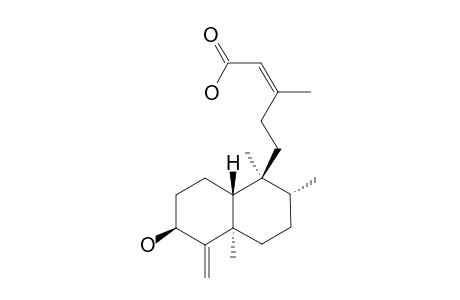 3-HYDROXY-ClERODA-4(18),13Z-DIEN-15-OIC-ACID