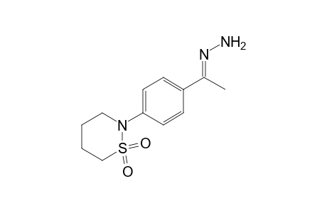 4'-(tetrahydro-2H-1,2-thiazin-2-yl)acetophenone, hydrazone, S,S-dioxide
