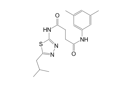 N~1~-(3,5-dimethylphenyl)-N~4~-(5-isobutyl-1,3,4-thiadiazol-2-yl)succinamide