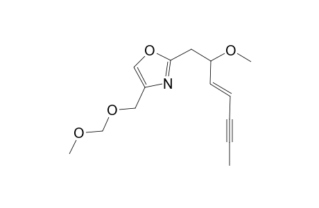 4-(Methoxymethoxy)methyl-2-[(3'E)-2'-methoxyhept-3'-en-5'-yn-1'-yl]-1,3-oxazole