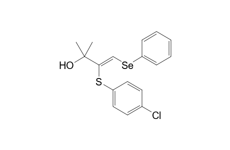 (Z)-4-(phenylseleno)-3-(4-chlorophenylthio)-2-methylbut-3-en-2-ol